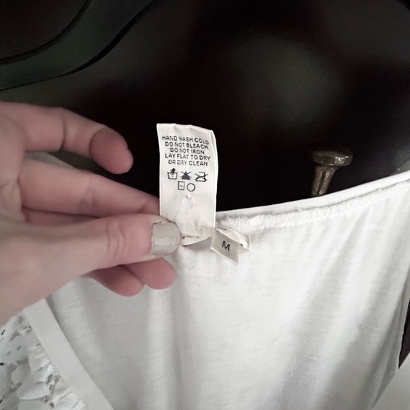 Y2K SOPHIE MAX Babydoll White Eyelet Lace Sun Dress Coquette Cottage Bridal Sz M - Picture 11 of 11